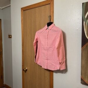 Original Penguin Small Solid Pink Long Sleeve Button-Front Casual Shirt - EUC